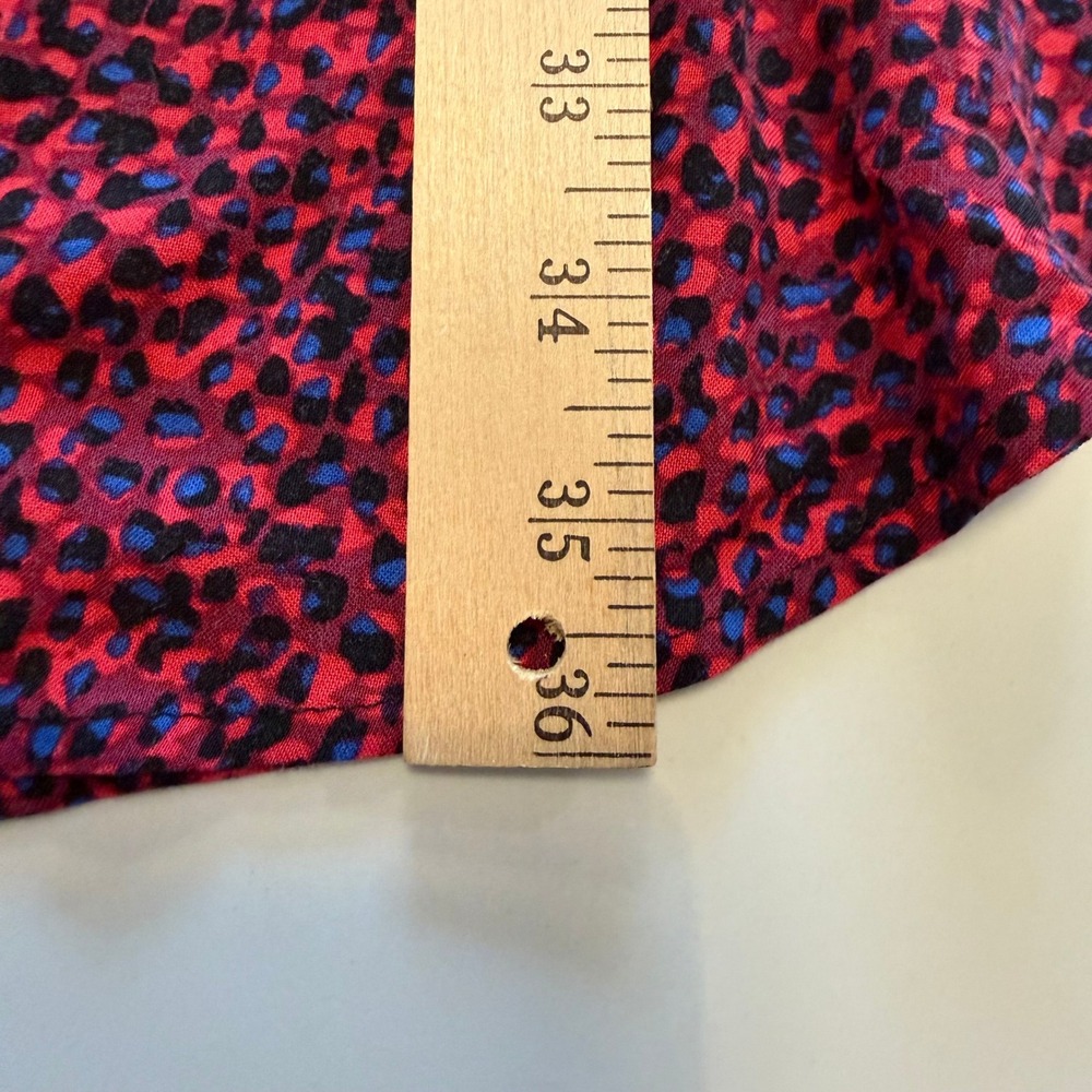Splendid West Village Red Animal Print Dress M EUC - Picture 12 of 12